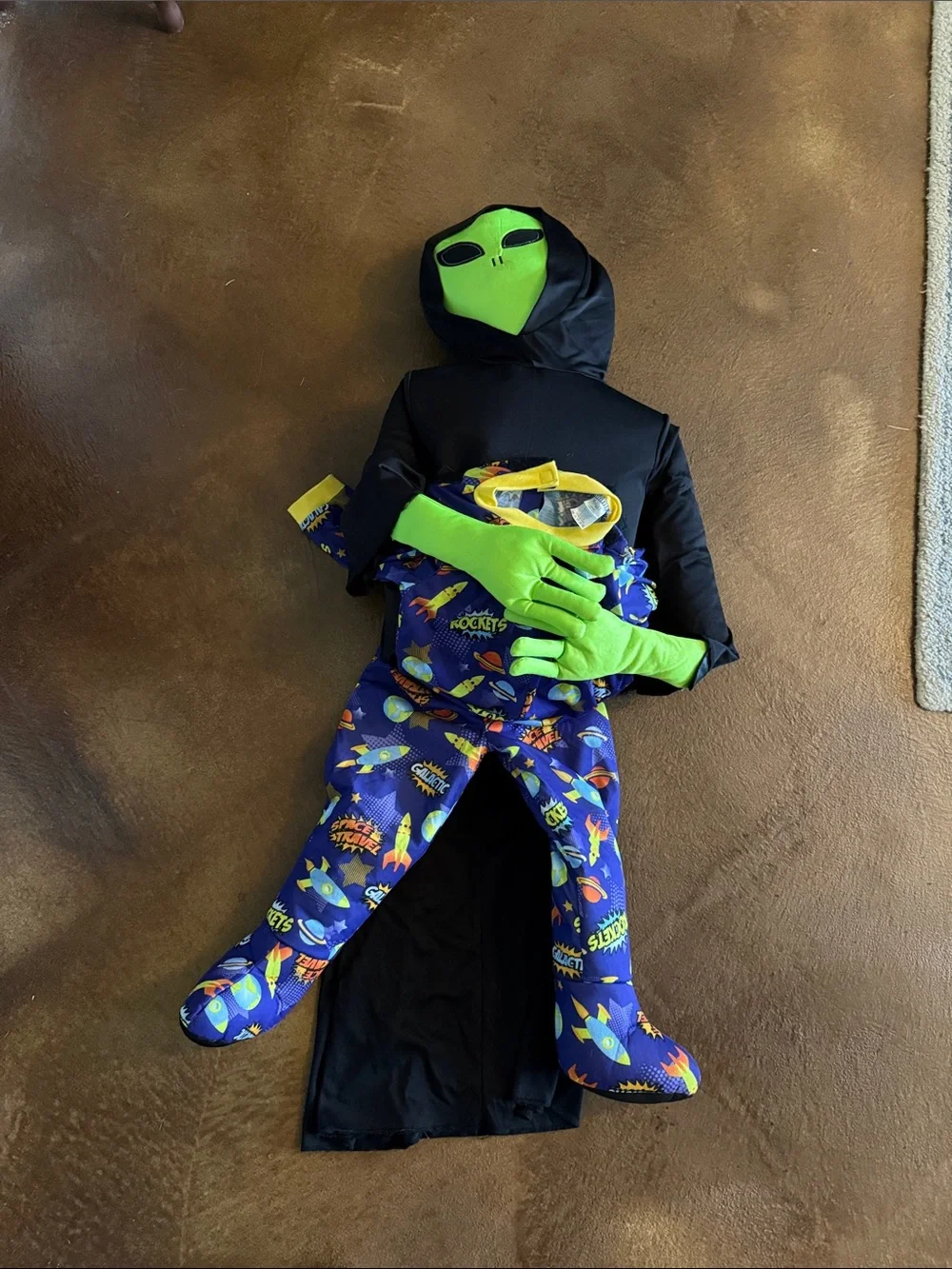 Spirit Alien Abduction Kids Costume - Green, Black & Blue